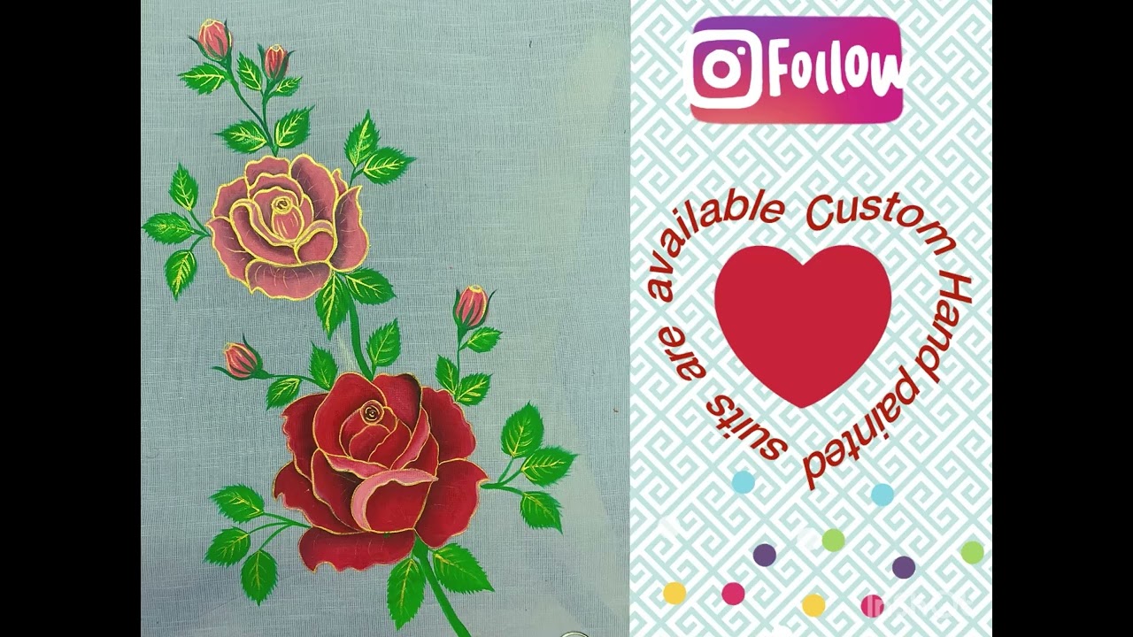 Customised Hand painted suits are available😍