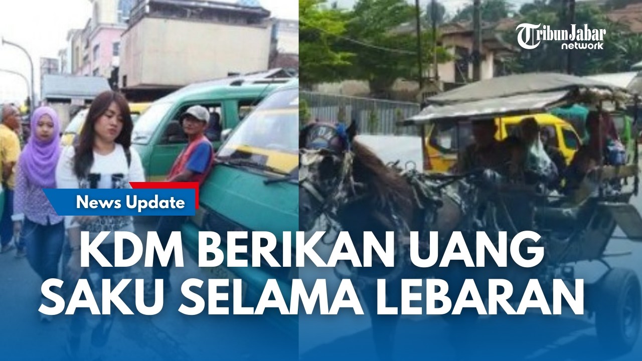 GEBRAKAN KANG DEDI !! Berikan Uang Saku bagi Sopir Angkot dan Andong Selama Mudik Lebaran