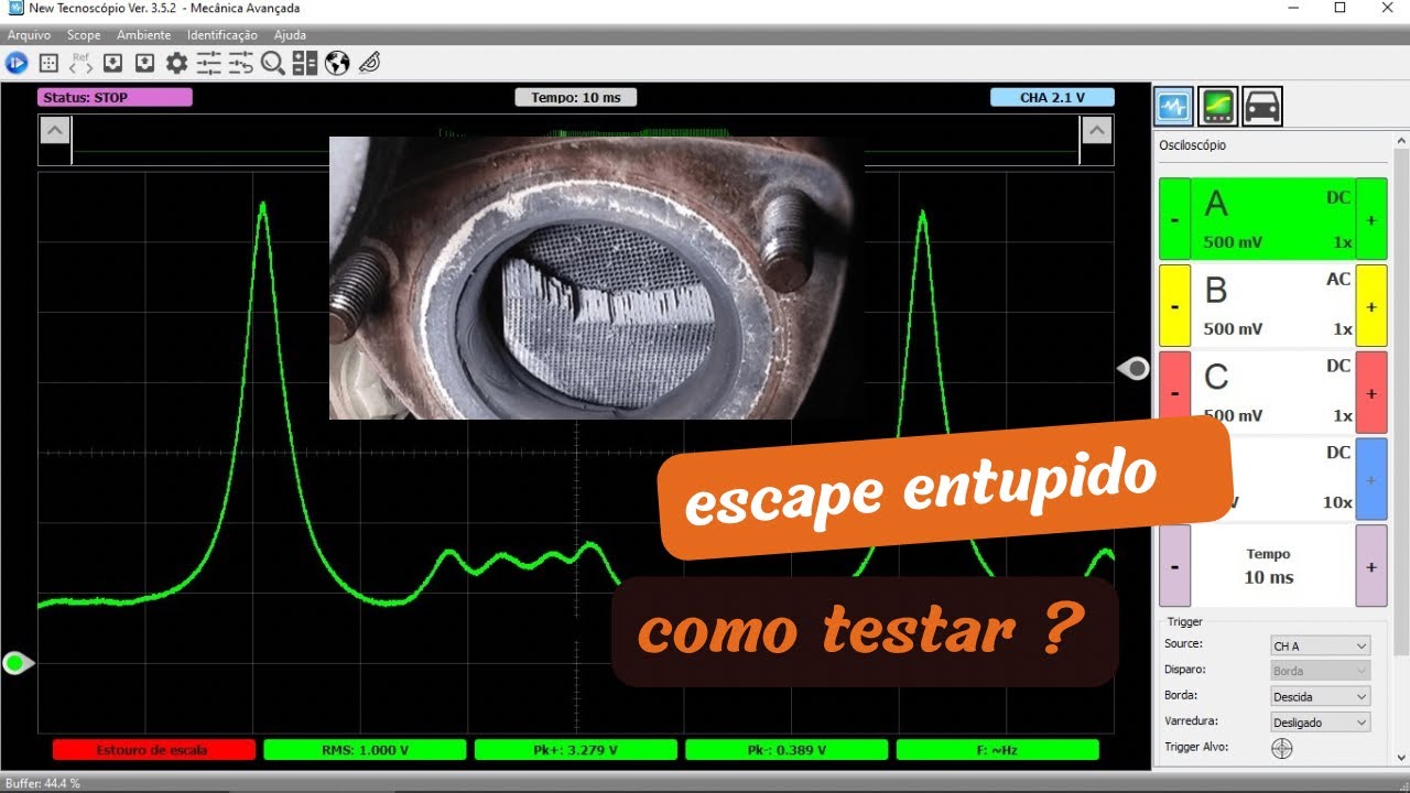 Escapamento entupido como testar ?