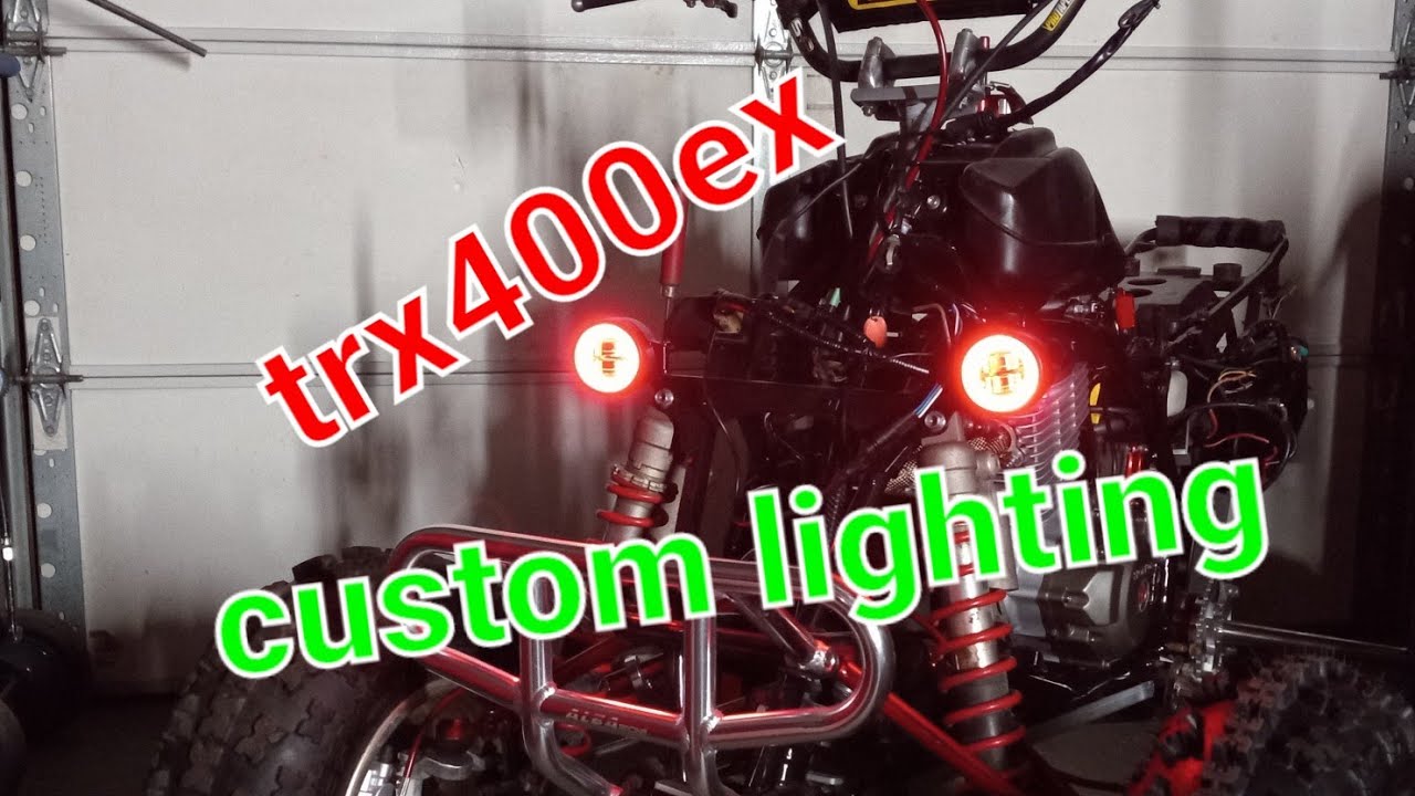 400ex/426ex ATV Build how to wire aftermarket lights on a quad.