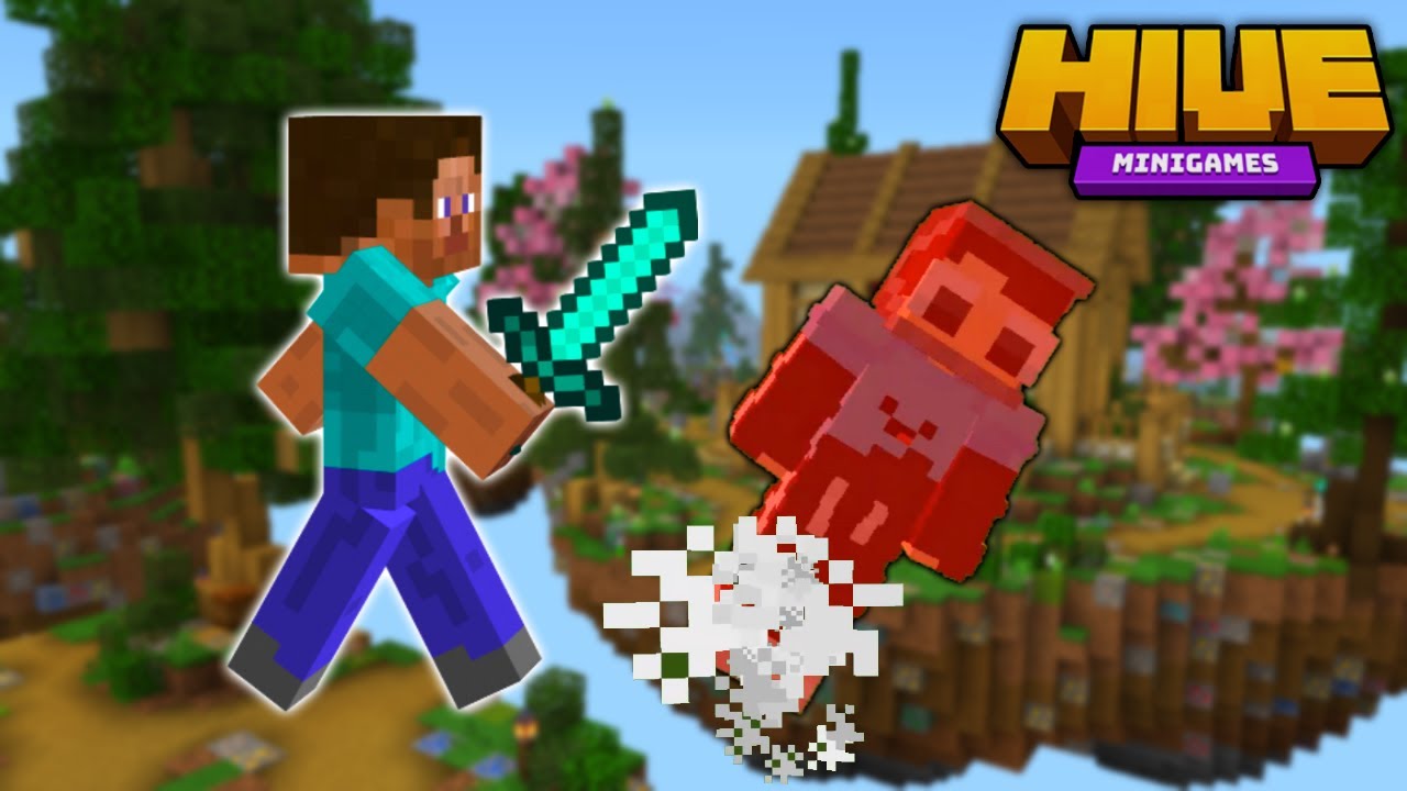 if I get killed by a STEVE SKIN the video ends (Hive Skywars)