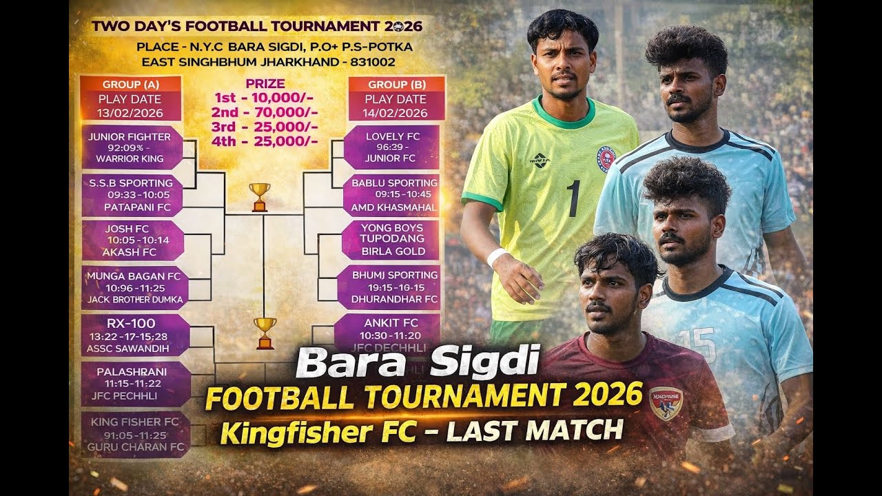 KINGFISHER FC, N.Y.C BARA SIGDI FOOTBALL TOURNAMENT, 2026