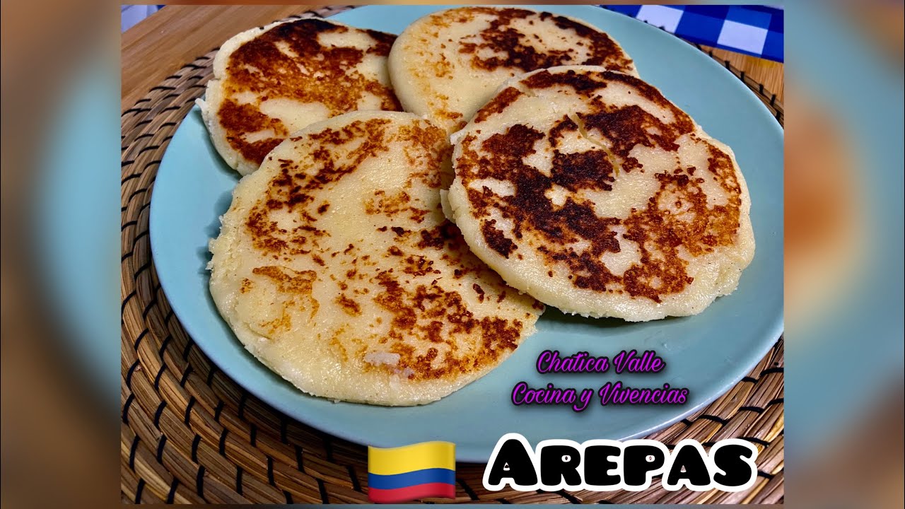 Harina de Maíz = Arepas Colombianas 🇨🇴 cómo hacer Arepas con Chatica Valle