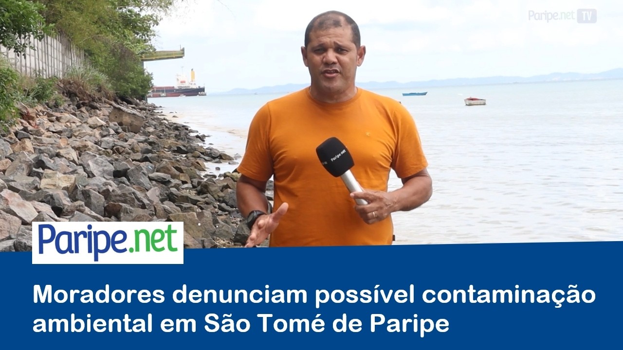 Moradores denunciam possível contaminaçãoambiental em São Tomé de Paripe