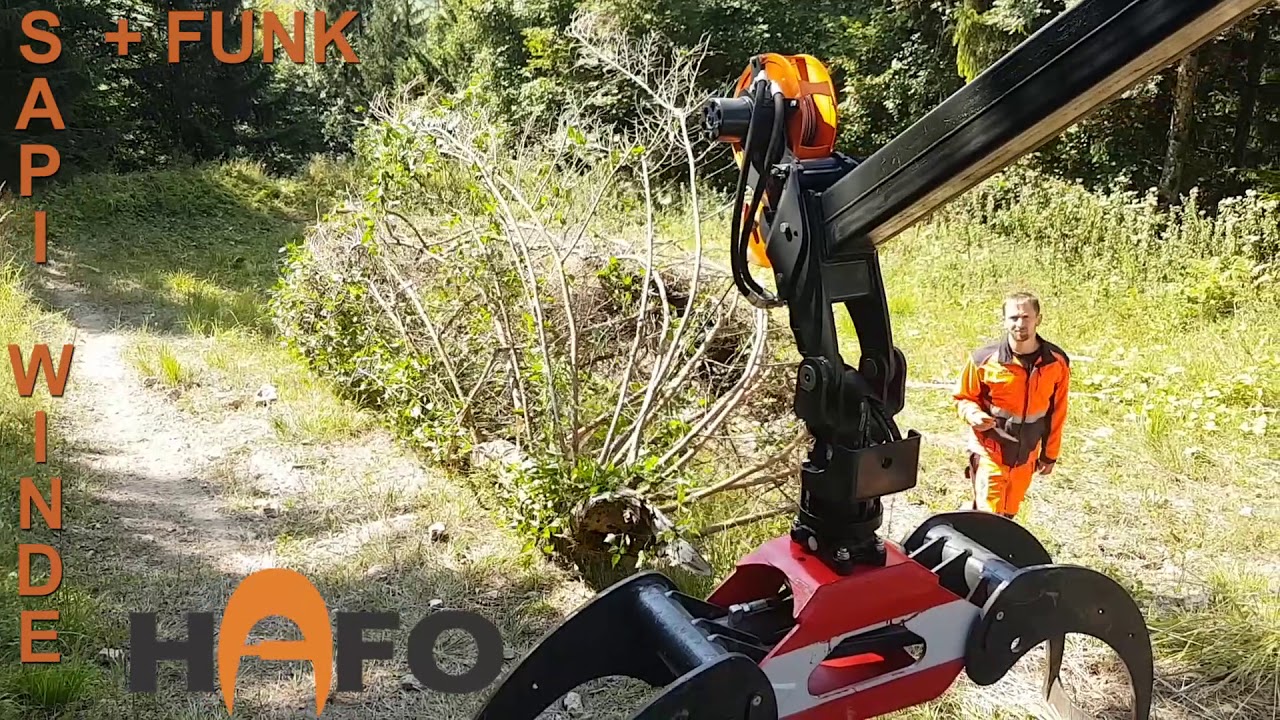 HAFO SAPI EASY inkl. FUNK STEUERUNG, ARGANO AUSILIARIO· Per l’installazione di argani forestali