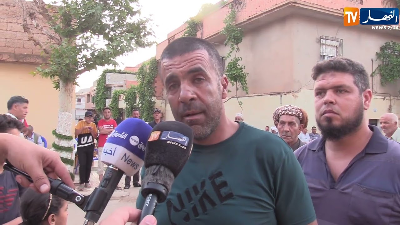 تلمسان : تلفزيون النهار يزور بيت جنازة ضحايا احتراق بيت ببلدية بني صميل