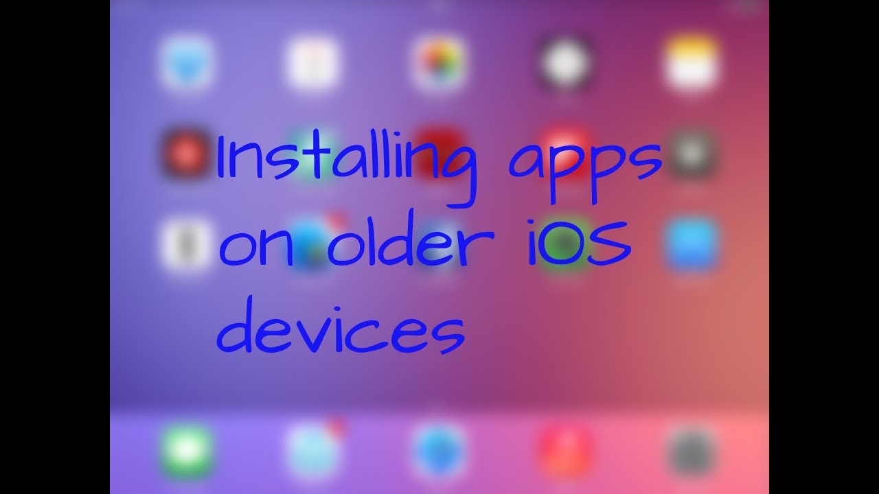 Установка приложений на старые устройства iOS с использованием старых версий приложений!
