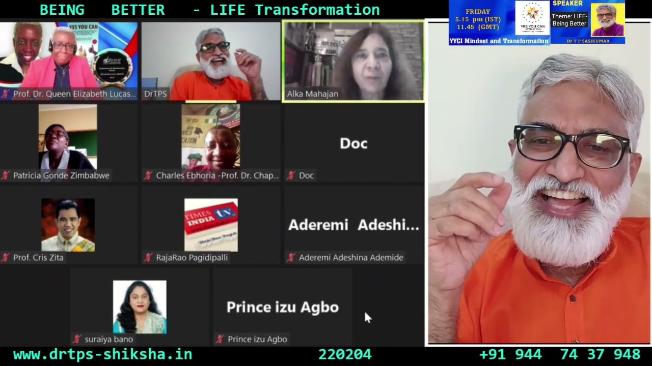 220204 - MINDSET LIFE Transformation BEING BETTER YYCI- Teaching-Learning Development Master - DrTPS