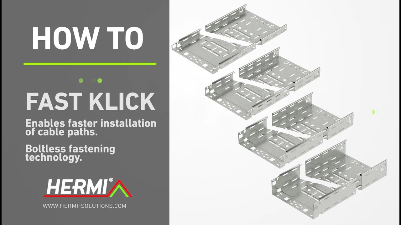 Cable Support Systems - How To: Use Fast Klick Cable Trays