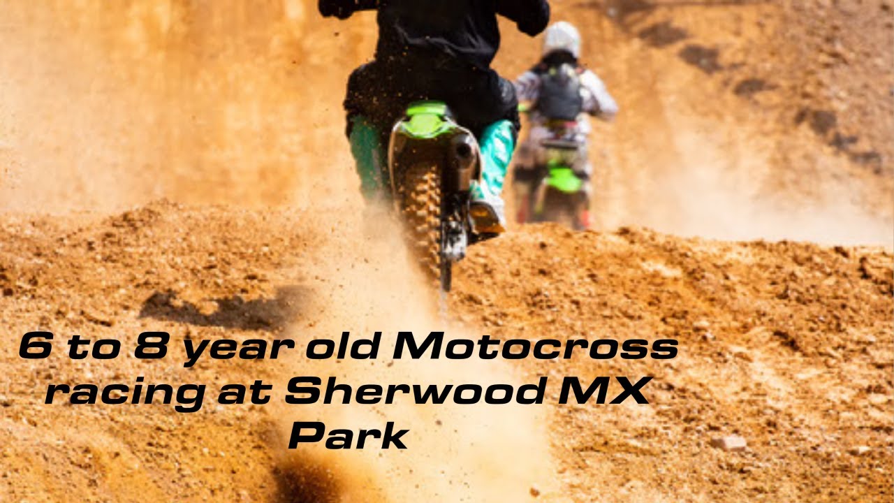 6 to 8 year olds motocross racing at Sherwood Mx Park