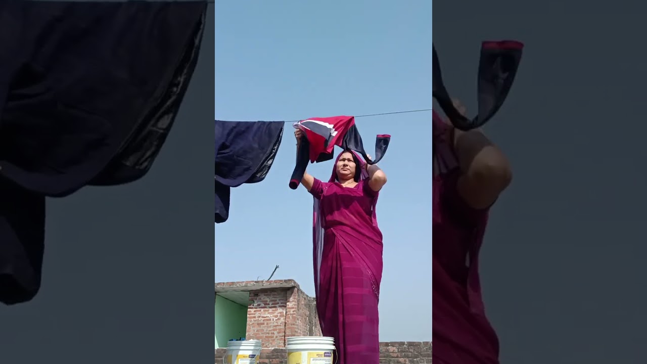 Ghar ke kaam kabhi khatam nhi hoga Holi ke kapde dhokar halat kharab ho gyi 😩😭