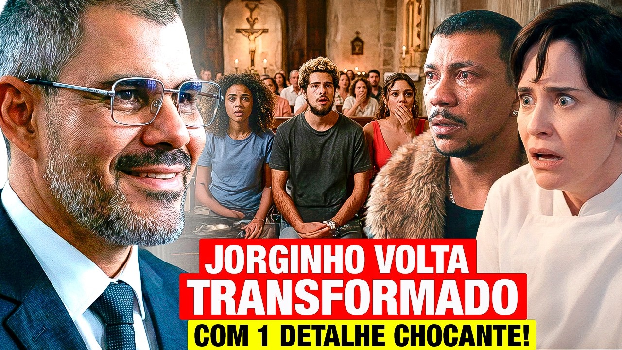 TRÊS GRAÇAS: Jorginho VOLTA TRANSFORMADO com 1 DETALHE SURPREENDENTE! Impressiona Joelly e Bagdá!