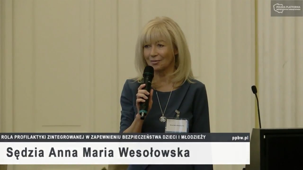 Anna Maria Wesołowska podczas konferencji PPBW