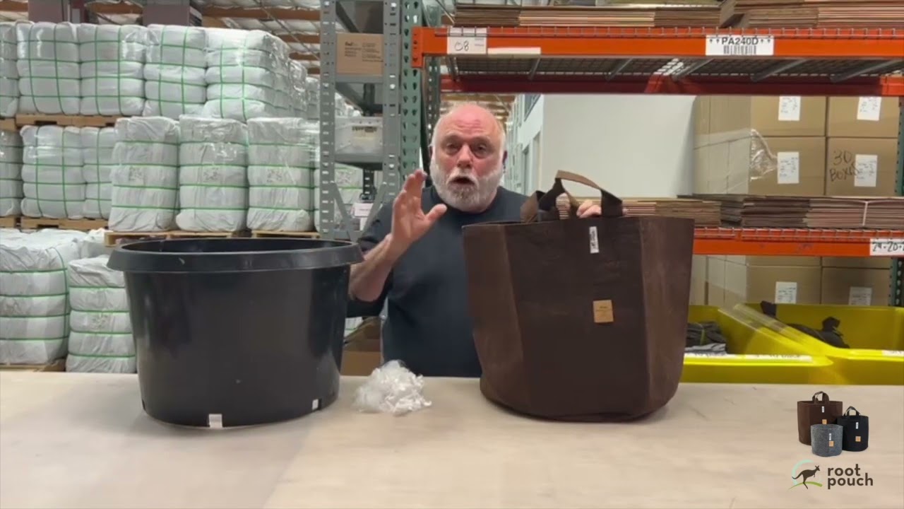 Carbon Footprint of Root Pouch vs Black Plastic Nursery Pots