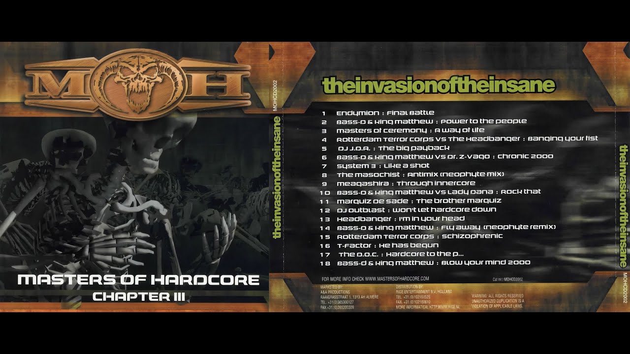 Masters Of Hardcore Chapter III - The Invasion Of The Insane (2000)