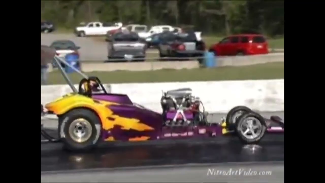 Texas Drag Racing Action Track Side Time and No Time