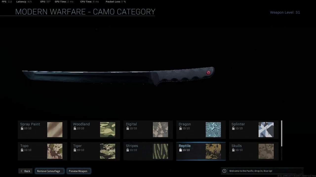 Call of Duty: Warzone - Melee Weapon - 04 - Dual Kodachis - All Camouflages Unlocked