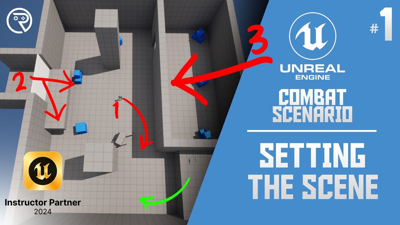 Unreal Engine 5 Tutorial -  Combat Scenario Part 1: Setting the Scene