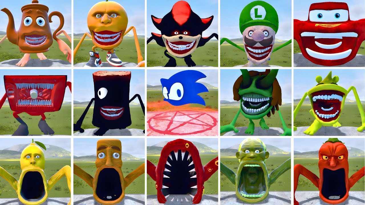 WHO IS THE STRONGEST FROM ALL SHIN SONIC TAPES VS ITALIAN AI BRAINROT MEMES TAPES in Garry's Mod