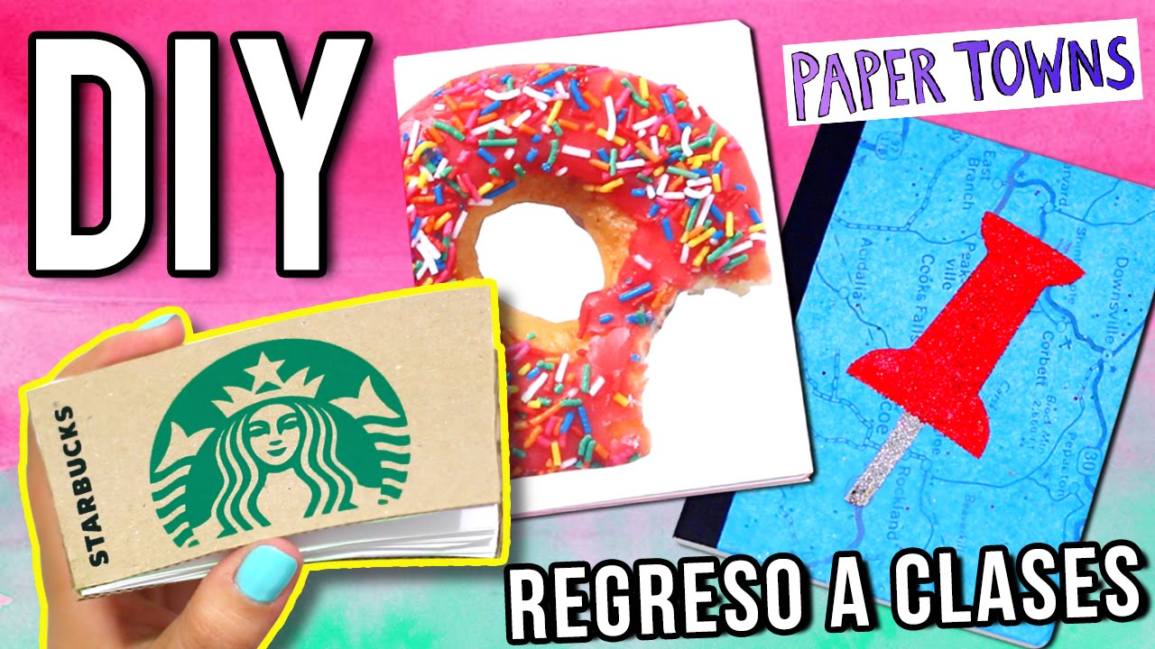 DECORA TUS LIBRETAS - DIY LIBRETA STARBUCKS - REGRESO A CLASES