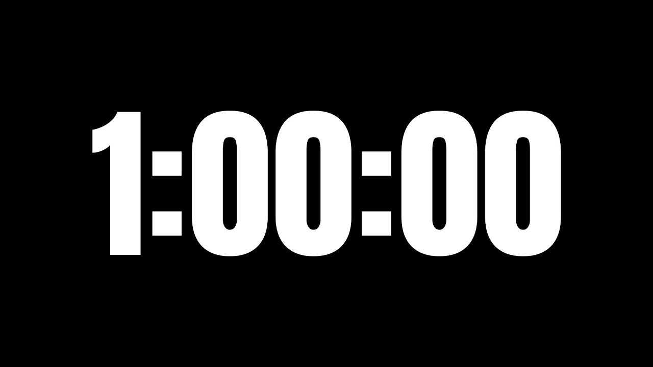 1-Hour Countdown Timer for Studying & Deep Focus