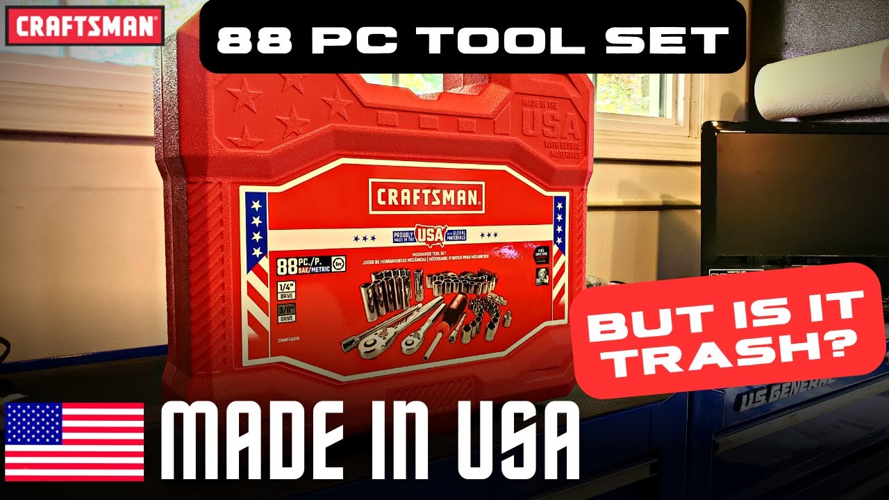 How Bad is the Made in USA Craftsman 88 Piece Tool Set? - Review