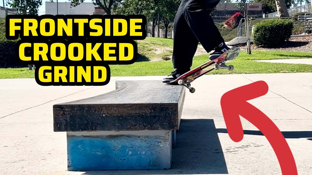 Как делать FS Crooked Grind (совет по трюкам в скейтбординге)