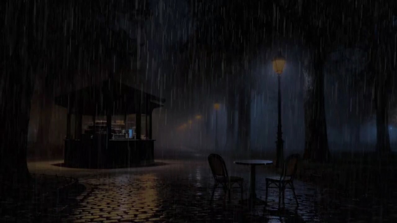 Midnight Rain for Deep Sleep 🌧️ Heavy Rain & Gentle Distant Thunder Ambience
