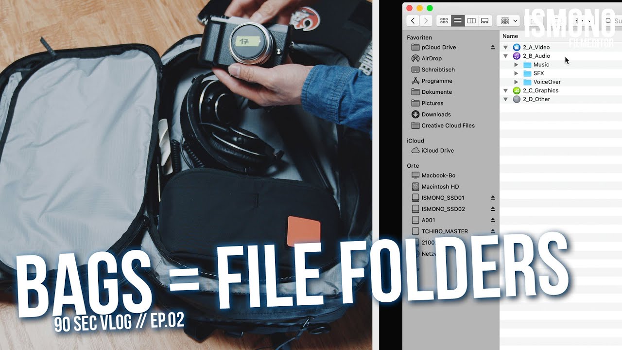 Packing bags = File Folders