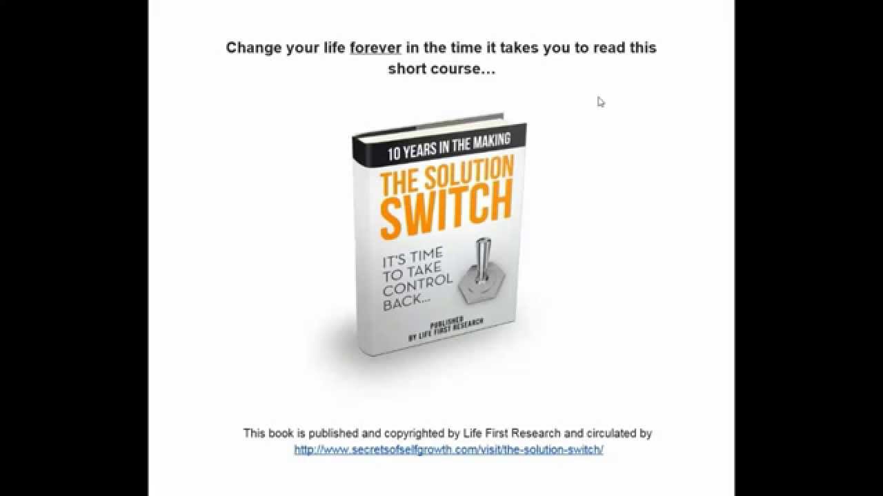 Solution Switch Book Review and FREE Download Link