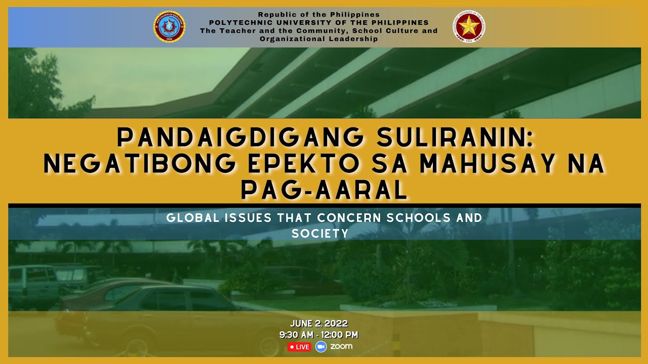 TCSCOL LESSON 5 — Global Issues that Concern Schools and Society