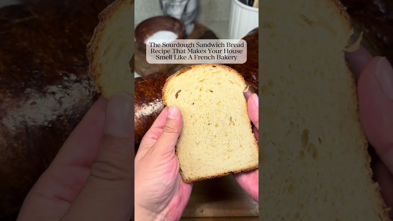 French Bakery Style Sourdough Sandwich Bread (Pain De Mie) #sourdough🍞