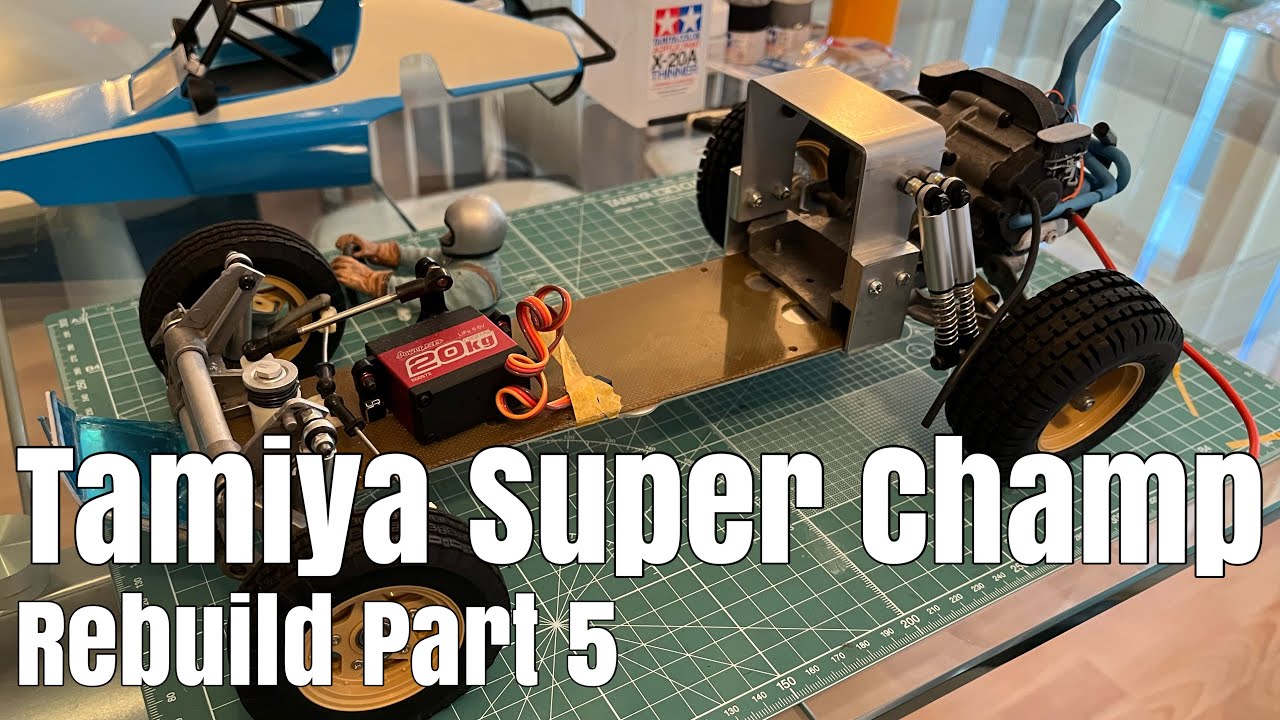 Восстановление Tamiya Super Champ / Fighting Buggy (часть 5): ручная покраска и крепление демпфера