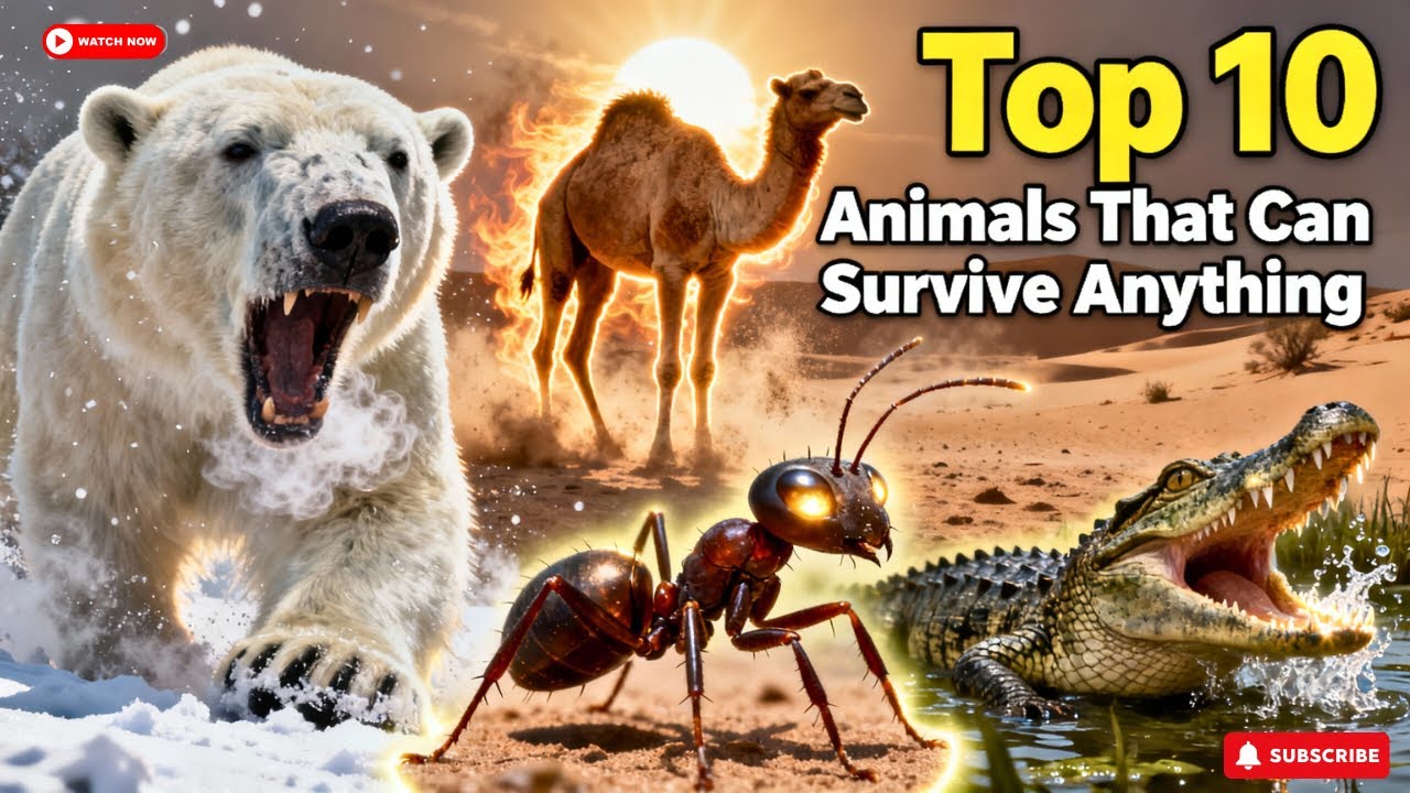 Top 10 animals that can survive anything !!!