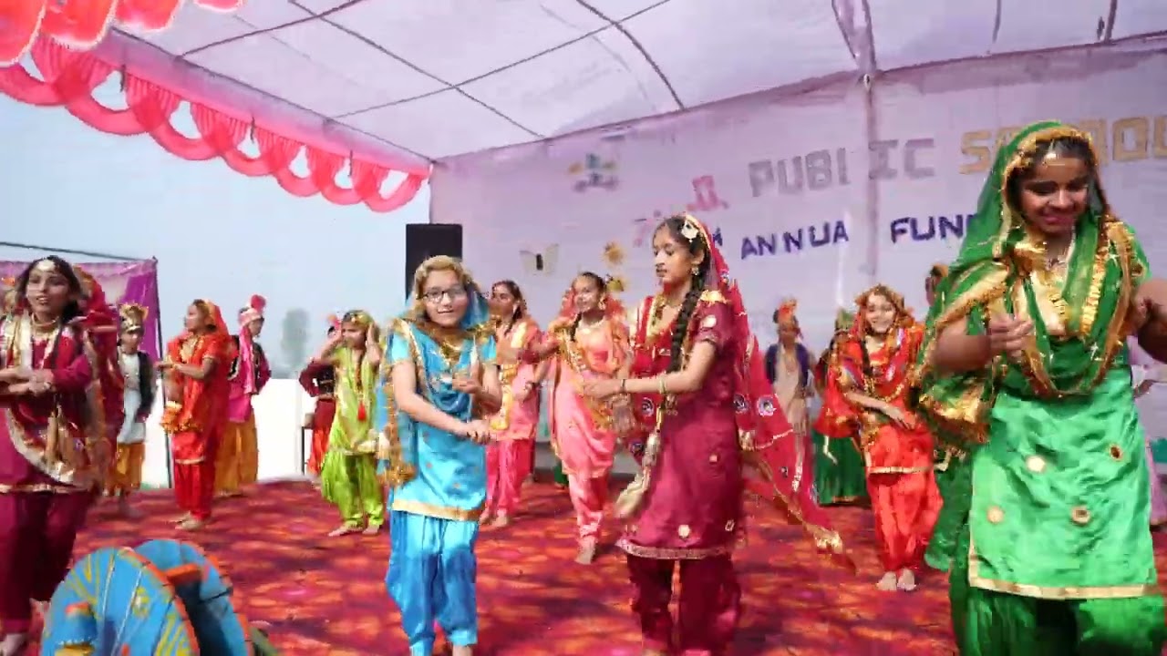 Bhangra & Gidda Performance by Class 5 Students| 9th Annual Function | SRD Public School Indachhoi