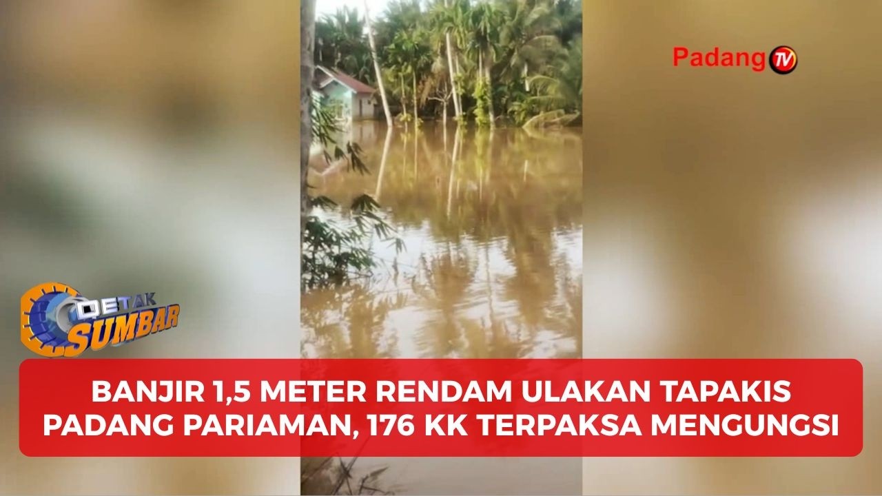 Ulakan Tapakis Kembali Banjir! 176 Kepala Keluarga Mengungsi, Air Capai 1,5 Meter
