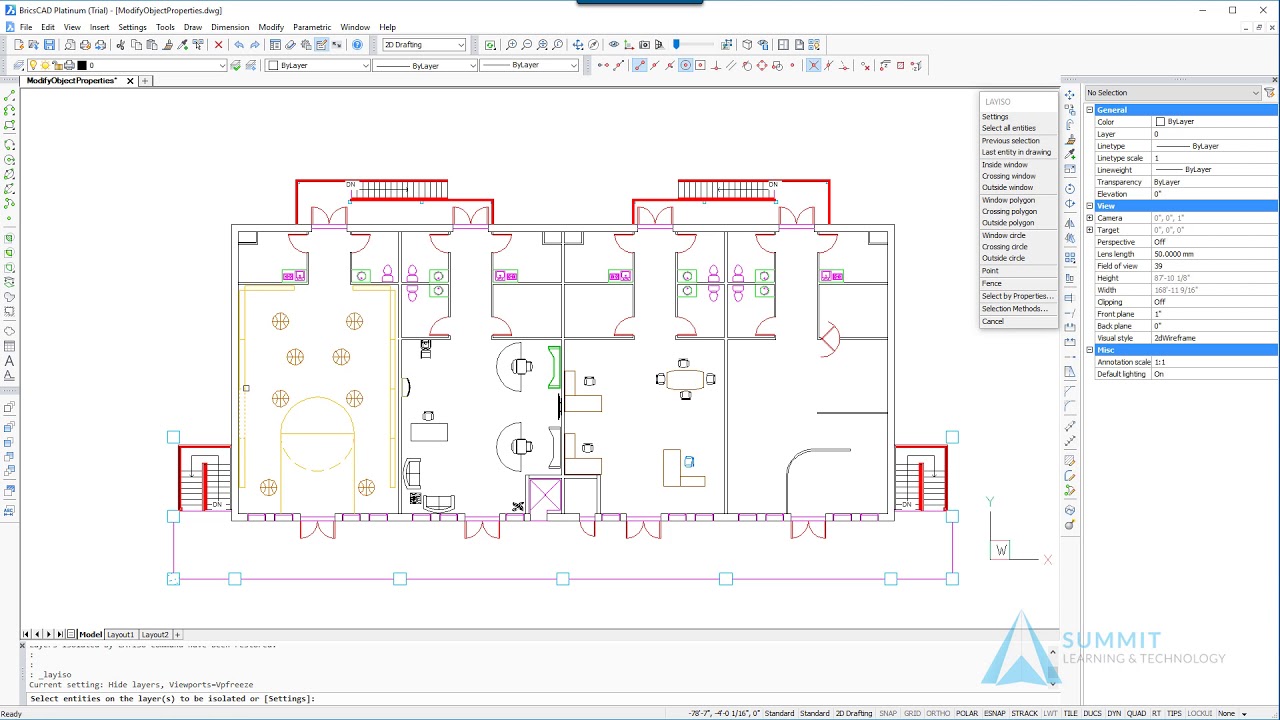 Learning BricsCAD - Modify Object Properties