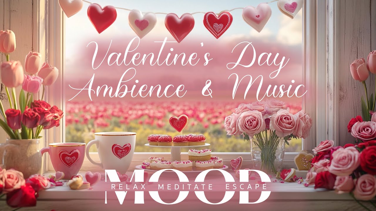 Valentine's Day Ambience and Music | 10 Hours of Hearts, Flowers, and Calming Classical Music