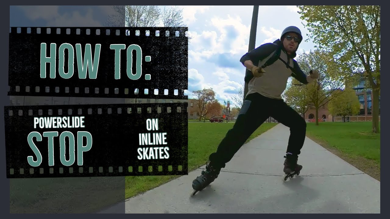 HOW TO: Powerslide Stop - The BEST Way To Stop On Inline Skates (PLUS: two tips you NEED to know)