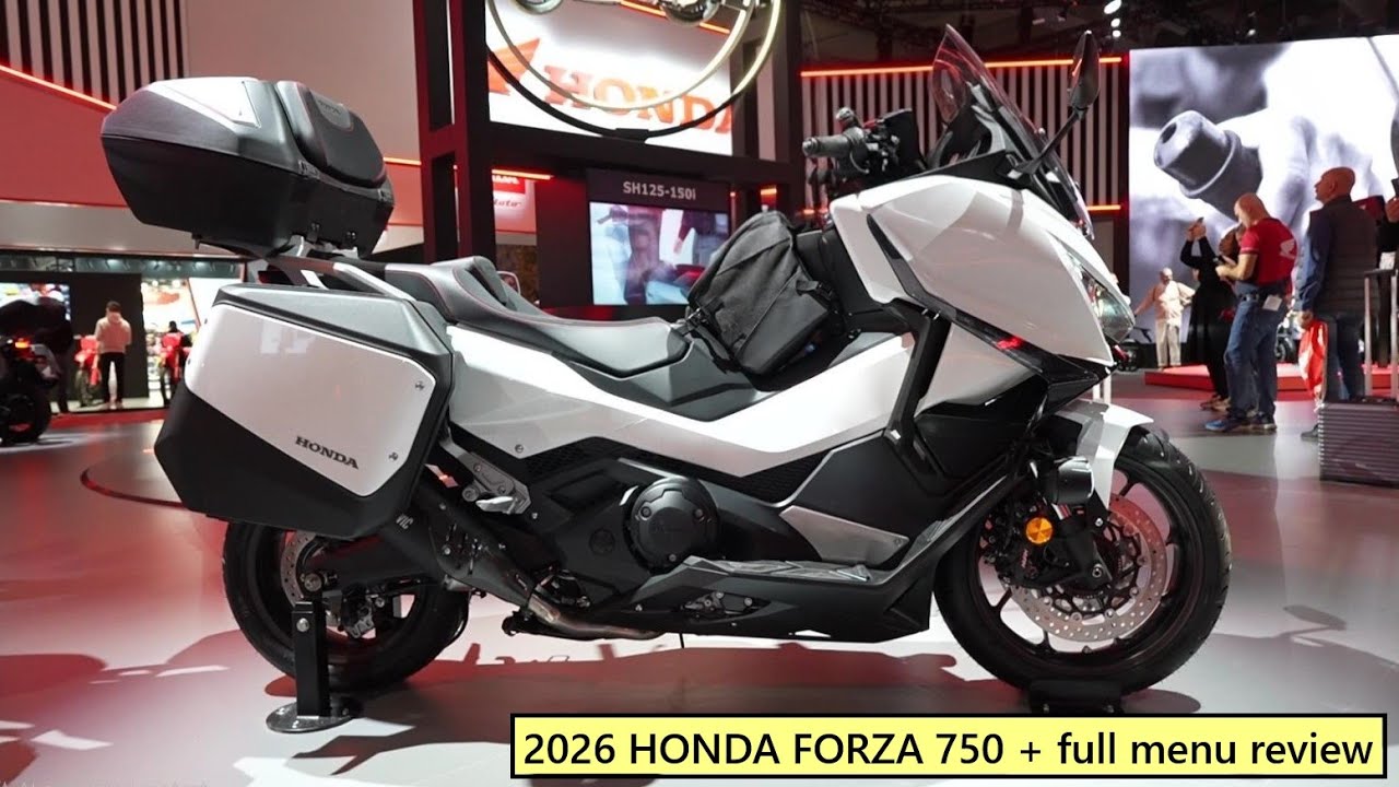 2026 HONDA FORZA 750 mega scooter + full menu review