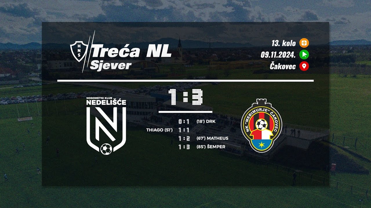 NK Nedelišće - NK Međimurje 1:3 (09.11.2024.)