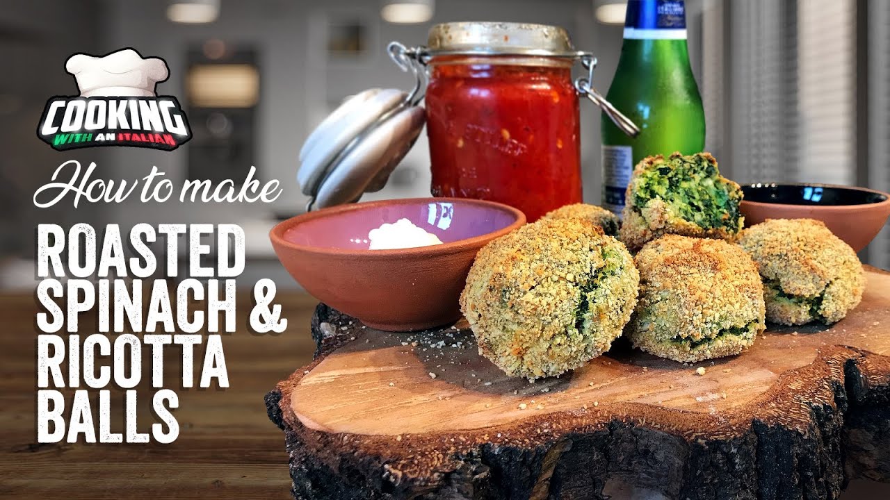 Roasted Ricotta and Spinach Balls