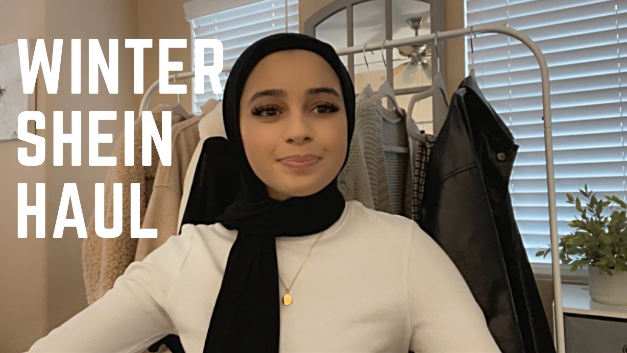 modest winter shein haul | 2020 | try-on | *hijabi friendly*