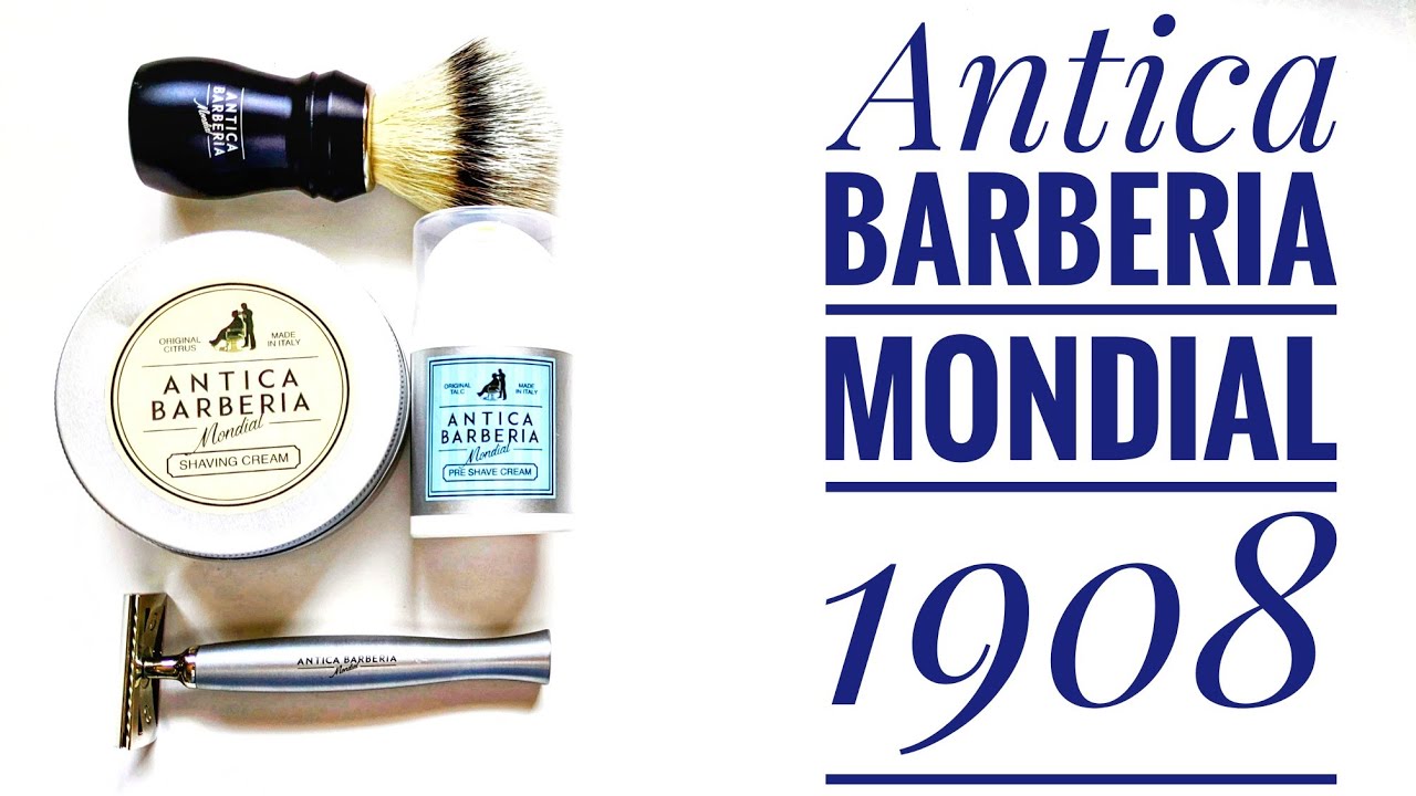Antica Barberia Mondial 1908 shaving products.