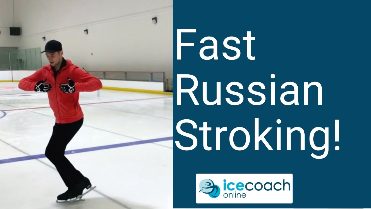 Great Figure Skating Exercise! Fast Russian Stroking!