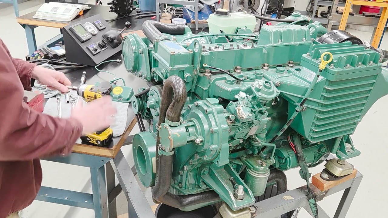 Процедура настройки времени впрыска топлива Volvo Penta TAMD31