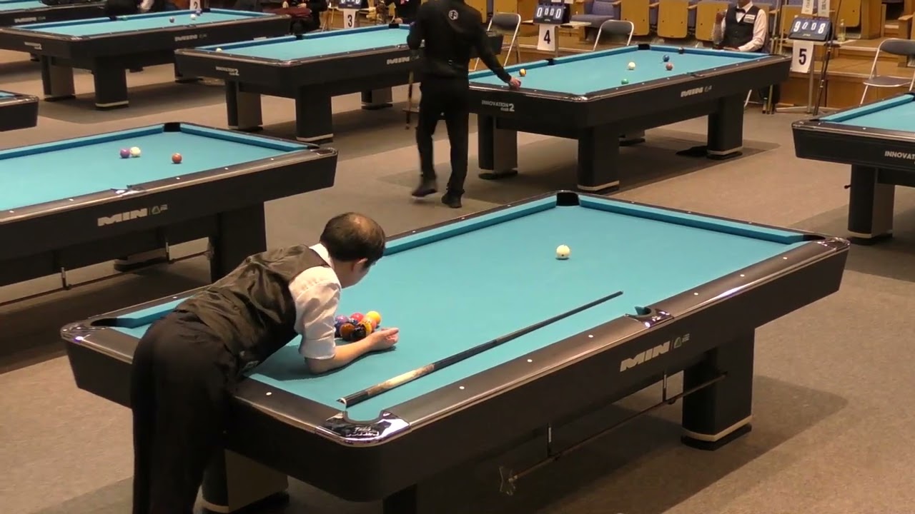 全日本選手権男子決勝トーナメント1回戦 党金虎vs和田敏幸 第20ラック〜21ラック