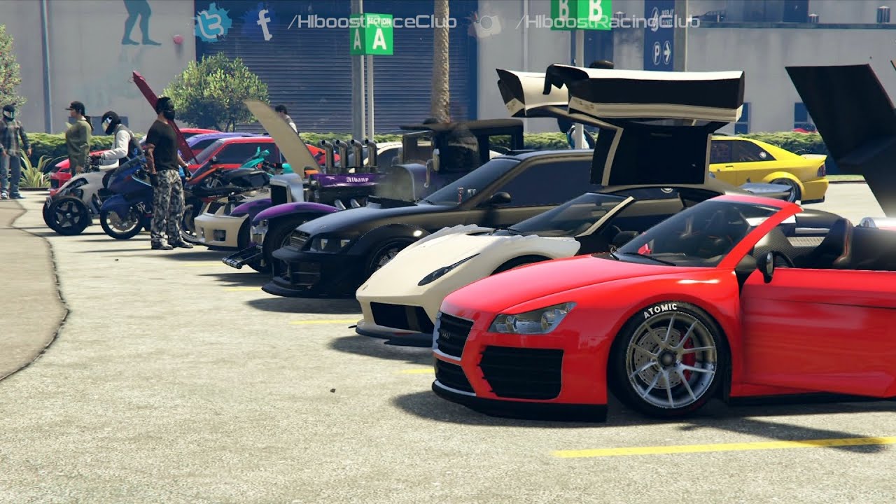 Grand Theft Auto V Online (PS4) | LS2K16 Meet | Turbo Hakuchou, Stage 6 Comet, Airport Drags & More