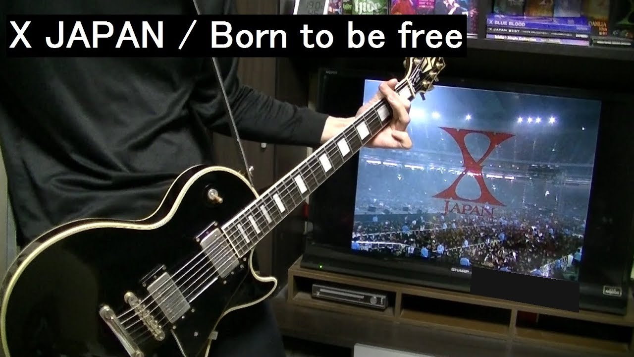 🌹 【X JAPAN】 BORN TO BE FREE ギター guitar cover 2015 再
