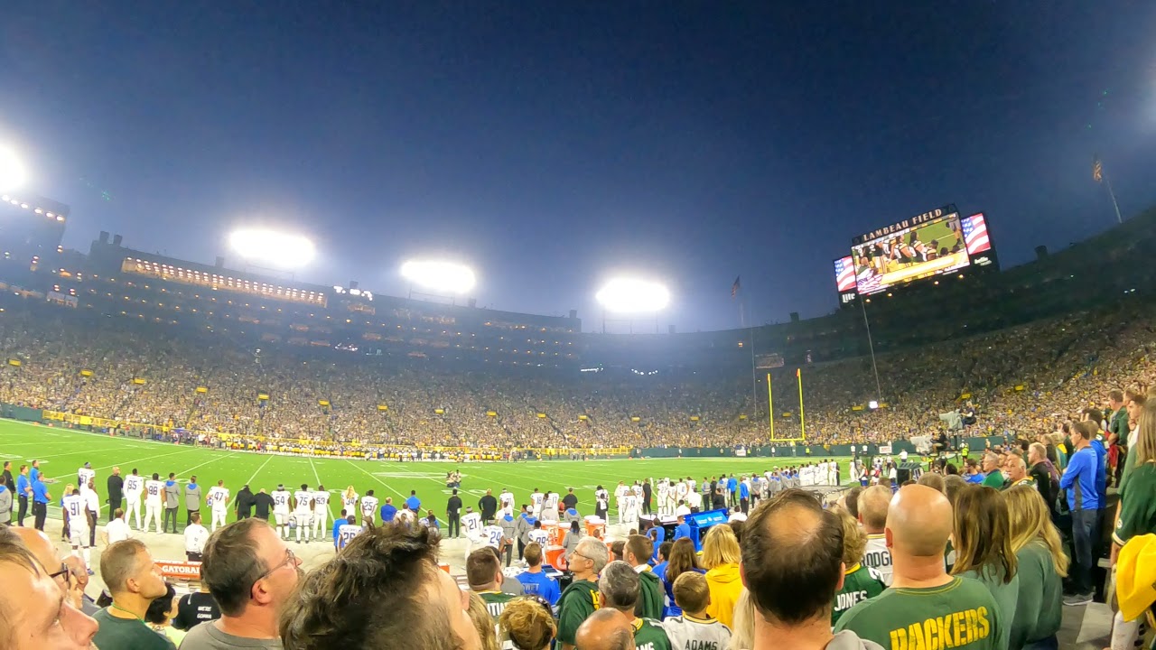 National Anthem / Flyover @ Lambeau Field 🧀🧀🏉